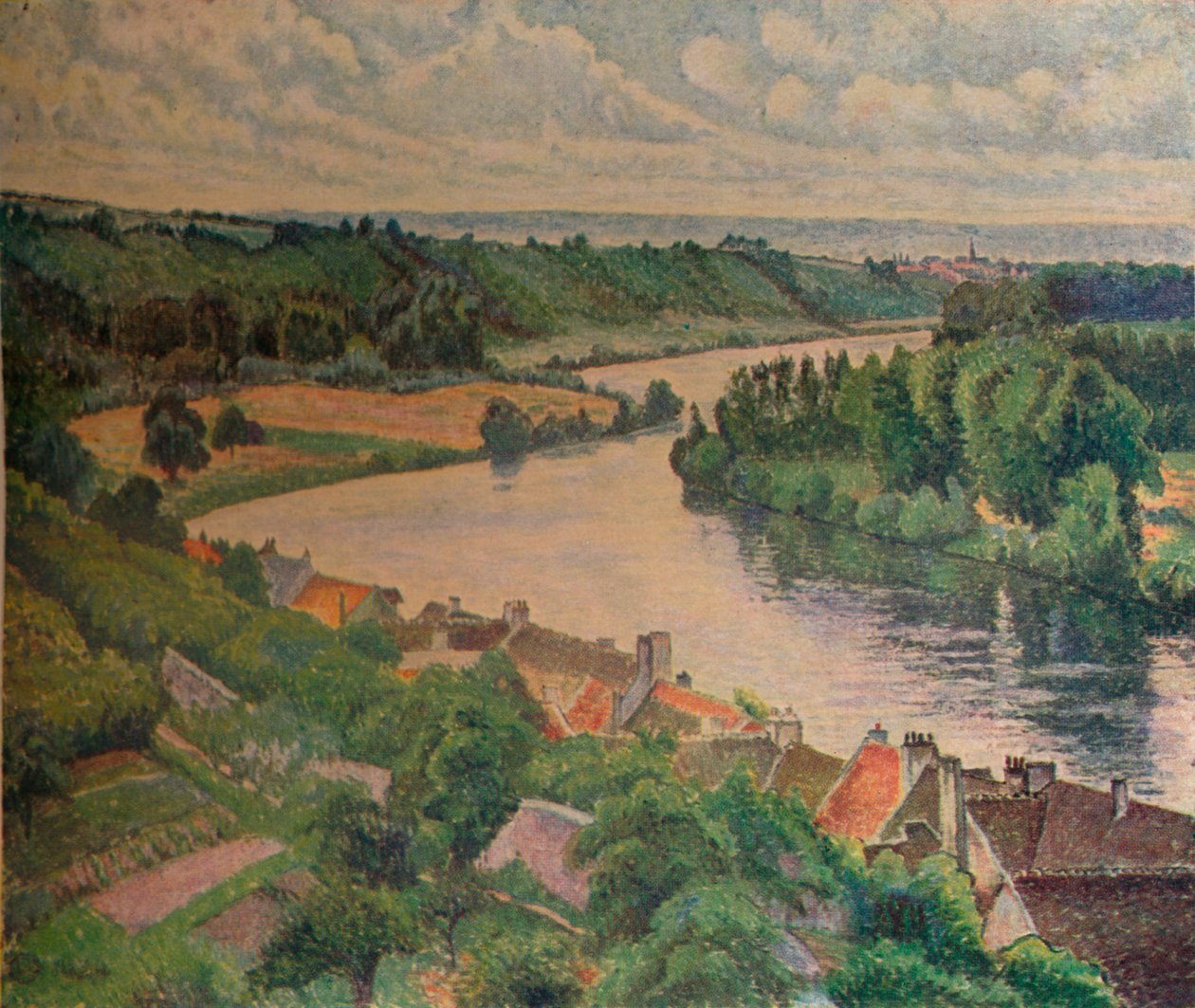 La Frette i Sartrouville, 1924. 1925 autorstwa Lucien Pissaro