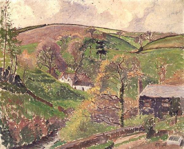 Blackpool Valley autorstwa Lucien Pissarro