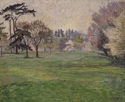 Kwiaty, słońce i mgła: Chipperfield autorstwa Lucien Pissarro