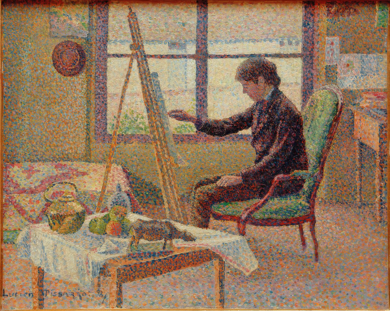 Pracownia artysty - portret brata autorstwa Lucien Pissarro