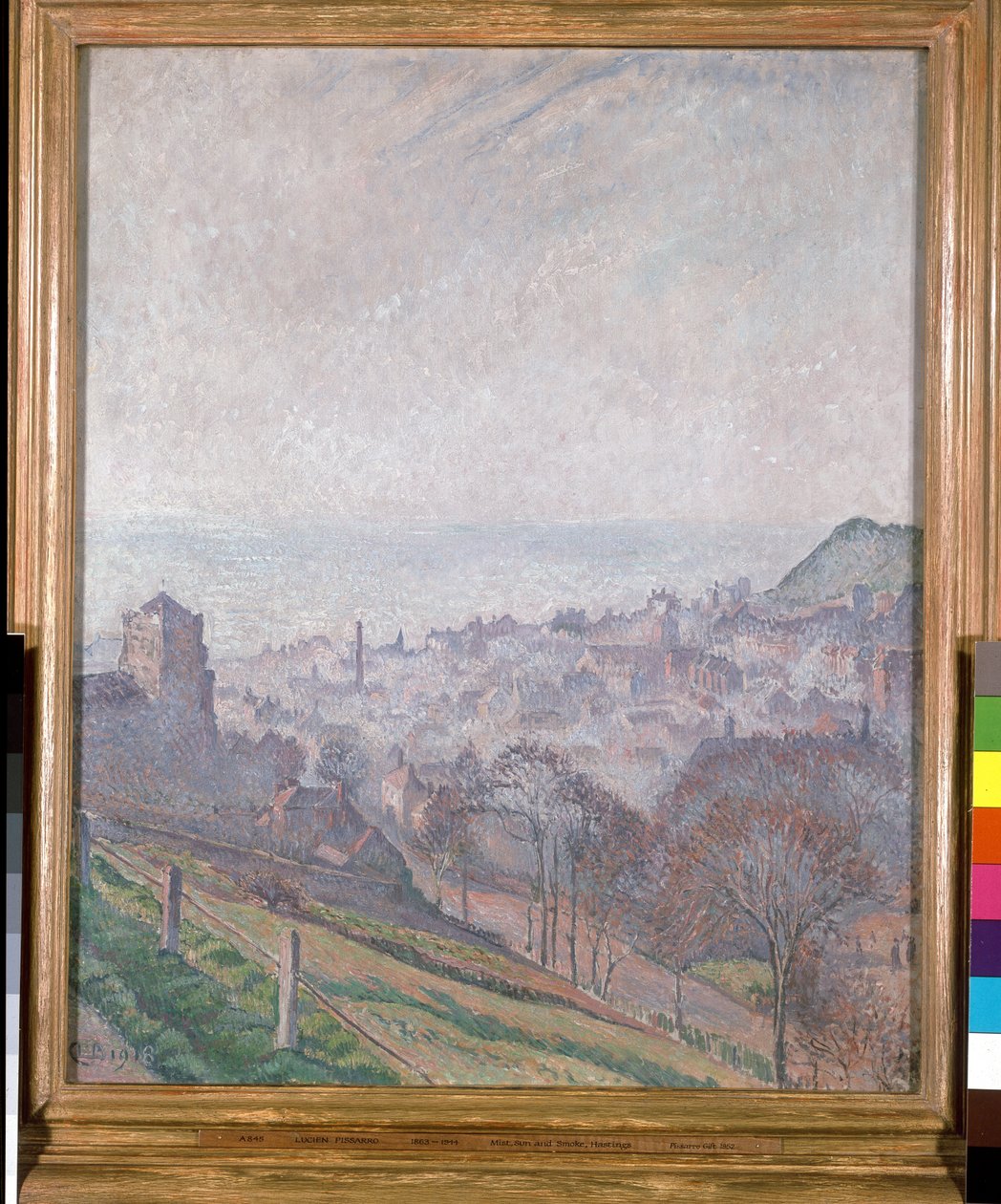Hastings: mgła, słońce i dym autorstwa Lucien Pissarro