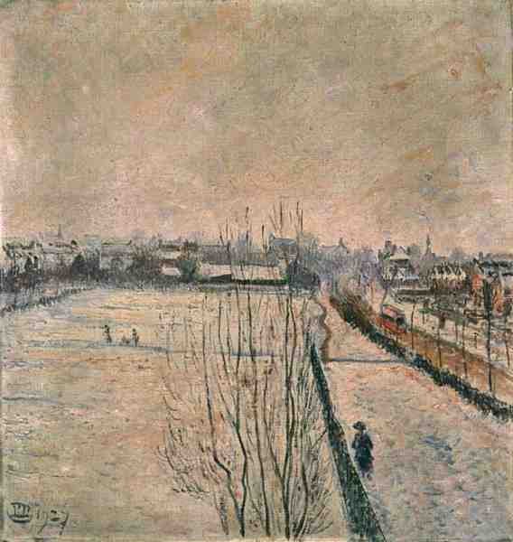 Stamford Brook, Londyn autorstwa Lucien Pissarro