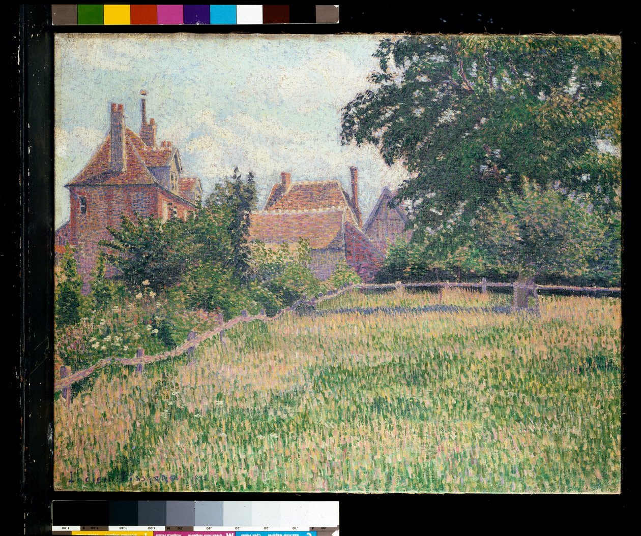 Dom Głuchej Kobiety, Eragny autorstwa Lucien Pissarro