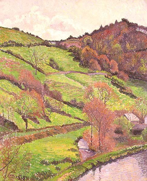 Basen, Blackpool, Devon autorstwa Lucien Pissarro