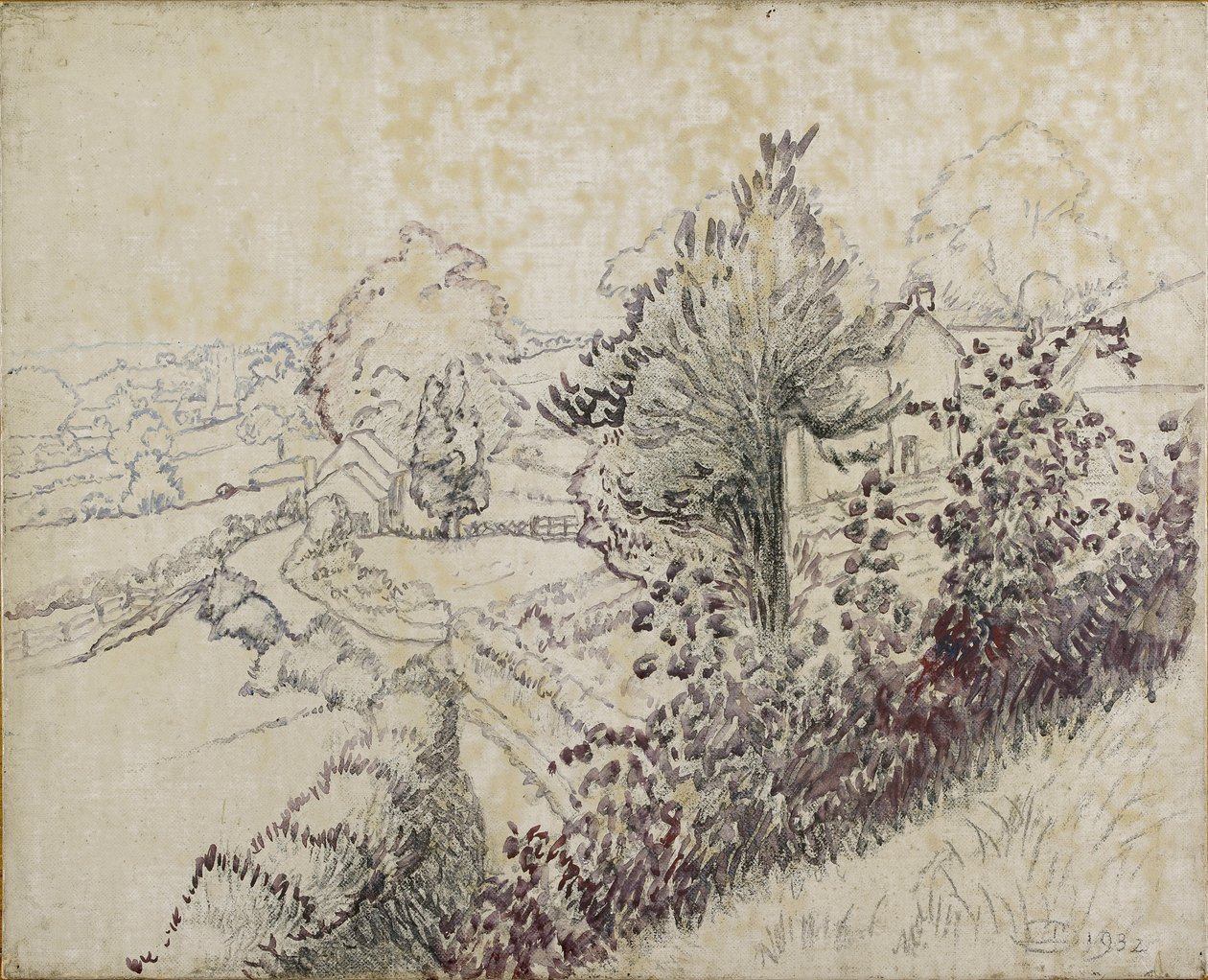 Widok Leintwardina, 1932 autorstwa Lucien Pissarro