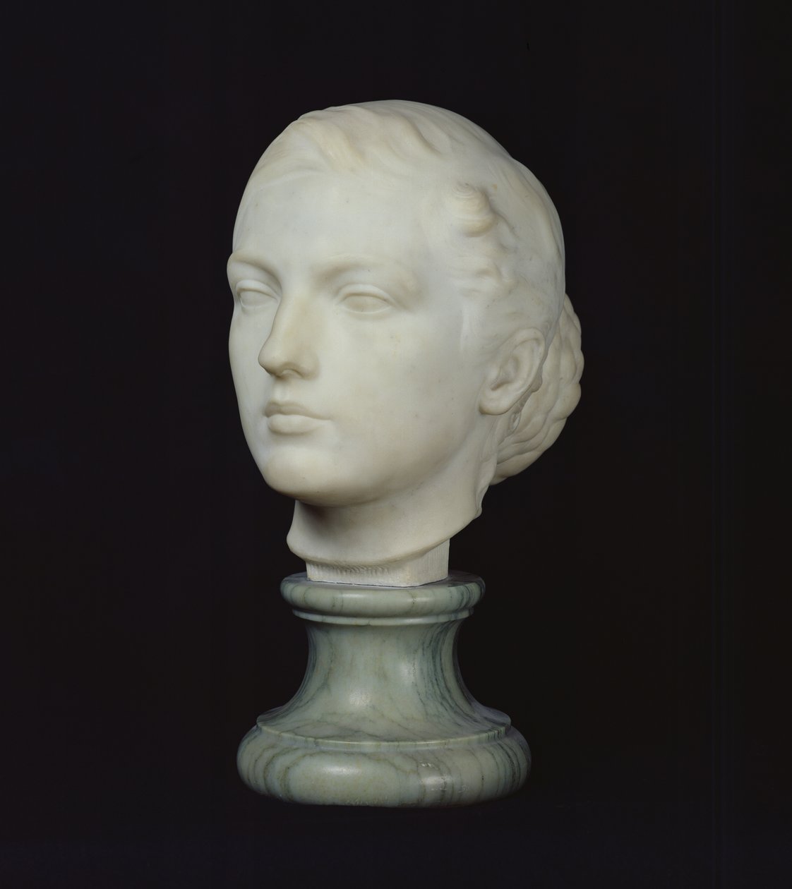Głowa Jane Poupelet (1878-1932) 1897 (marmur) autorstwa Lucien Schnegg