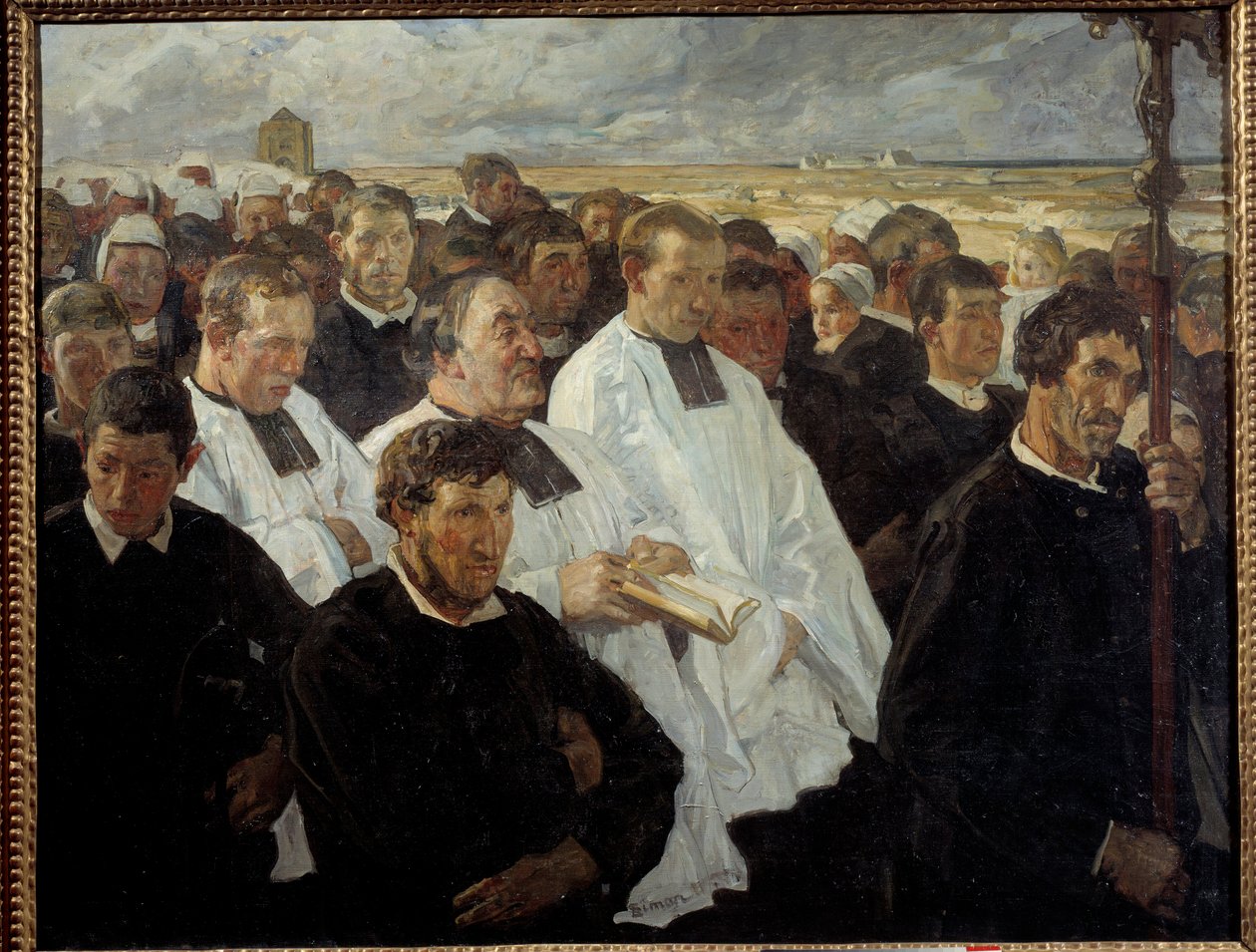 Procesja do Penmarch w Bretanii Obraz Lucien Simon (1861-1945) 1900 nd. 1,36x1,75 m Paryż, musee d
