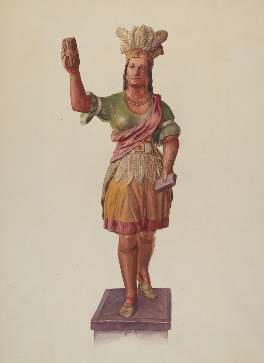 Sklep z cygarami Pocahontas autorstwa Lucille Lacoursiere