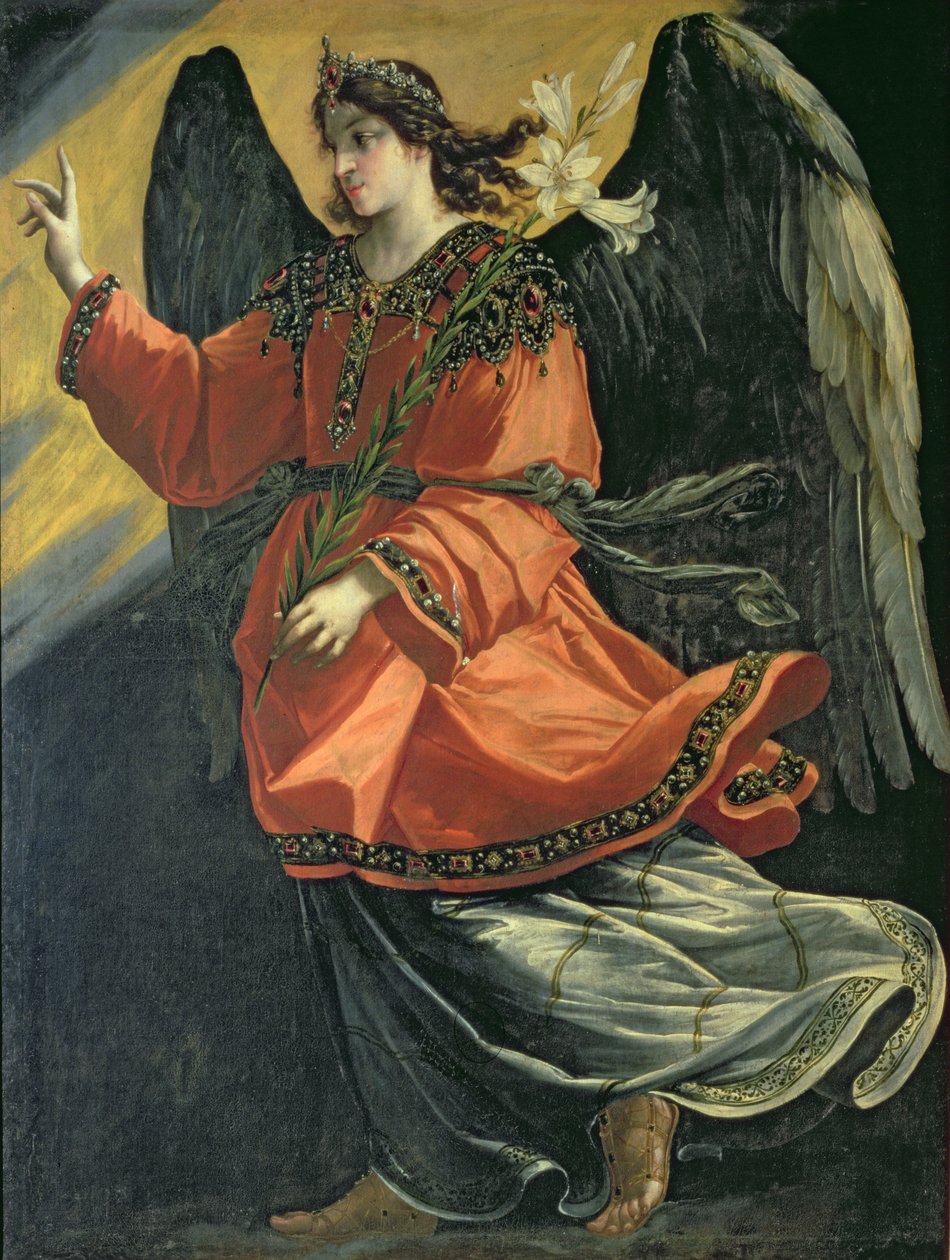 Archanioł Gabriel Zwiastowania autorstwa Lucrina Fetti