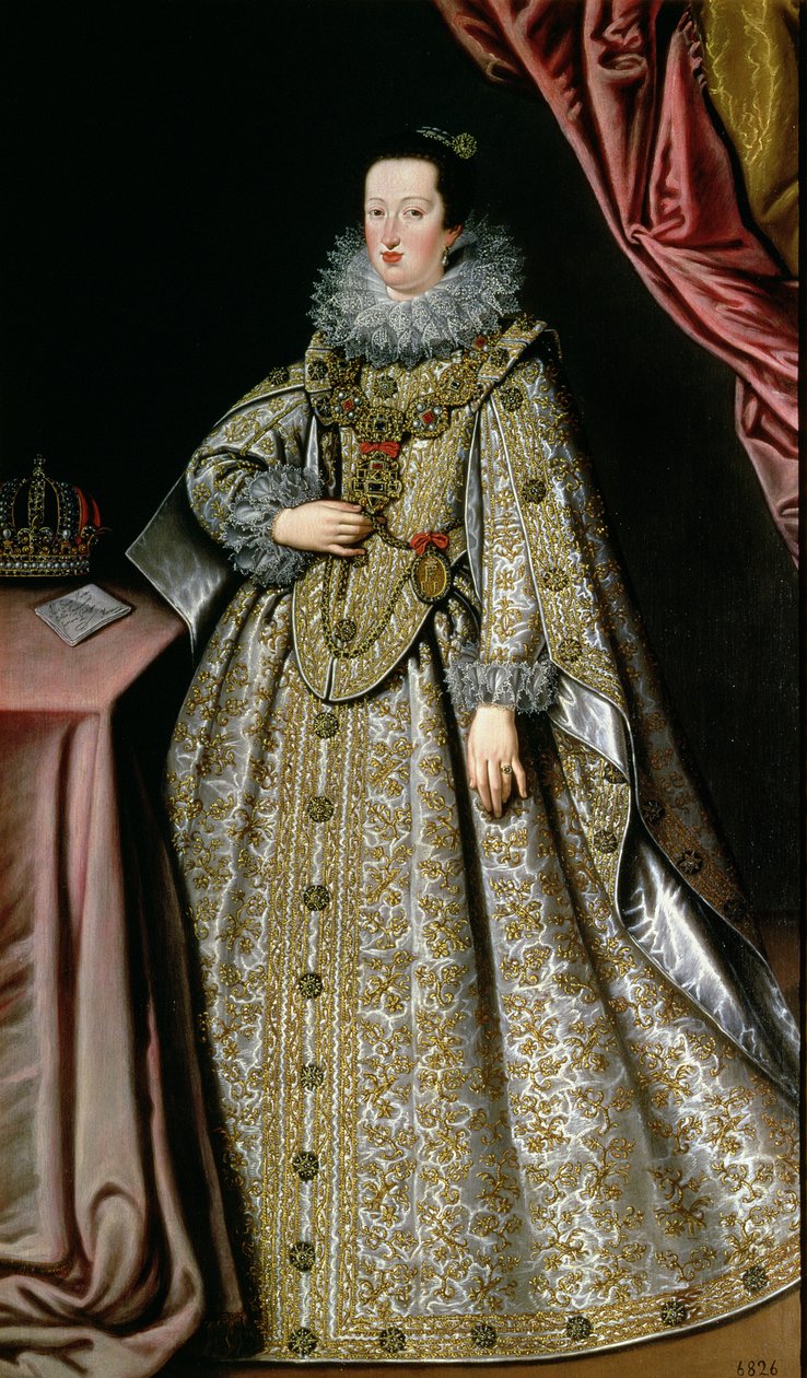 Eleonora Gonzaga (1598-1655), żona Ferdynanda II (1578-1637) Świętego Cesarza Rzymskiego, początek XVII wieku autorstwa Lucrina Fetti