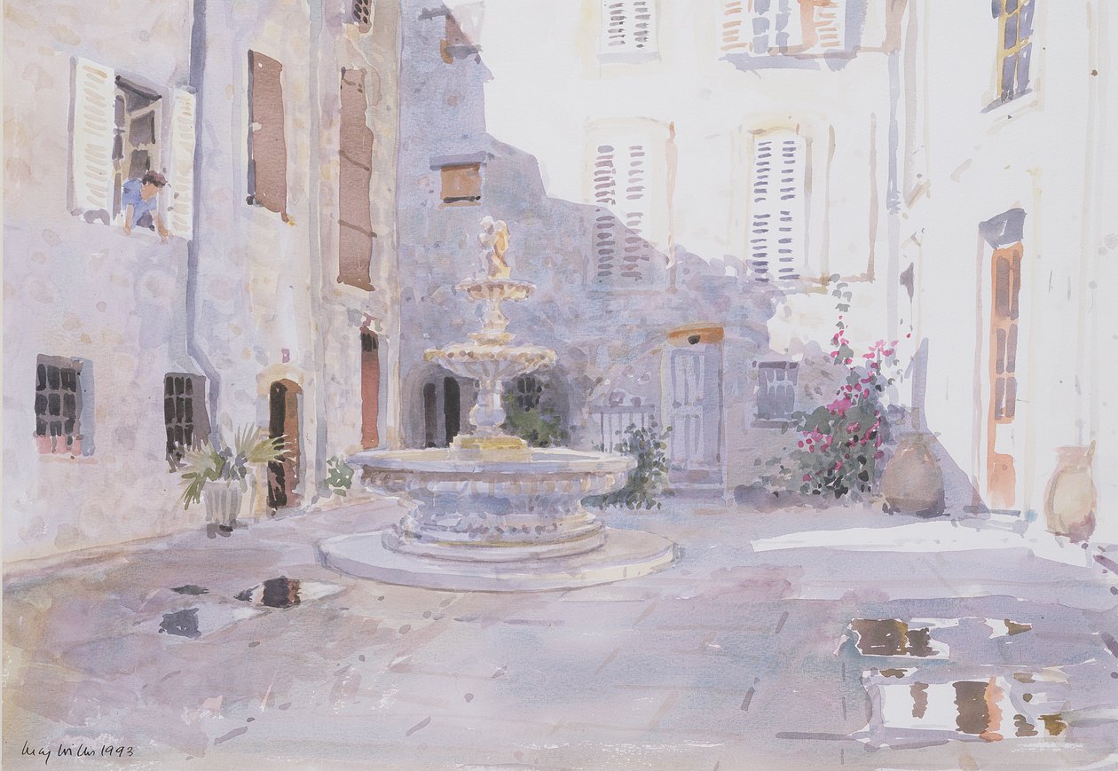 After Rain, Tourrette, 1993 (wc na papierze) autorstwa Lucy Willis