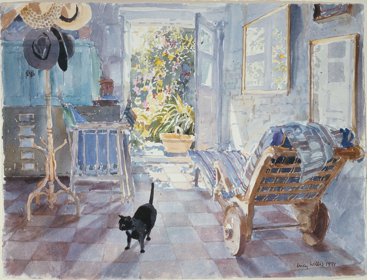 Inside Looking Out, 1991 (wc na papierze) autorstwa Lucy Willis