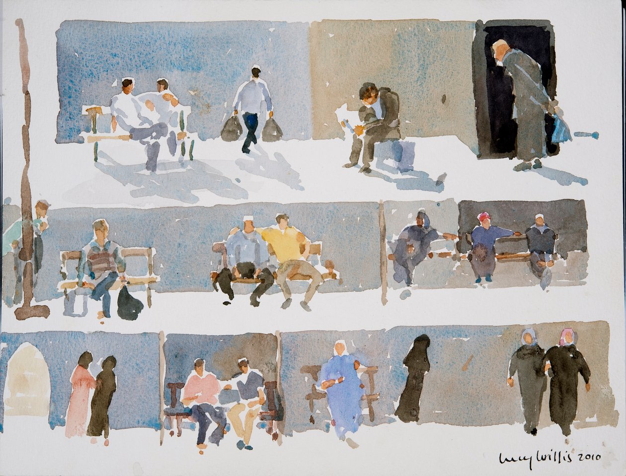 Mieszkańcy Aleppo, 2010 autorstwa Lucy Willis