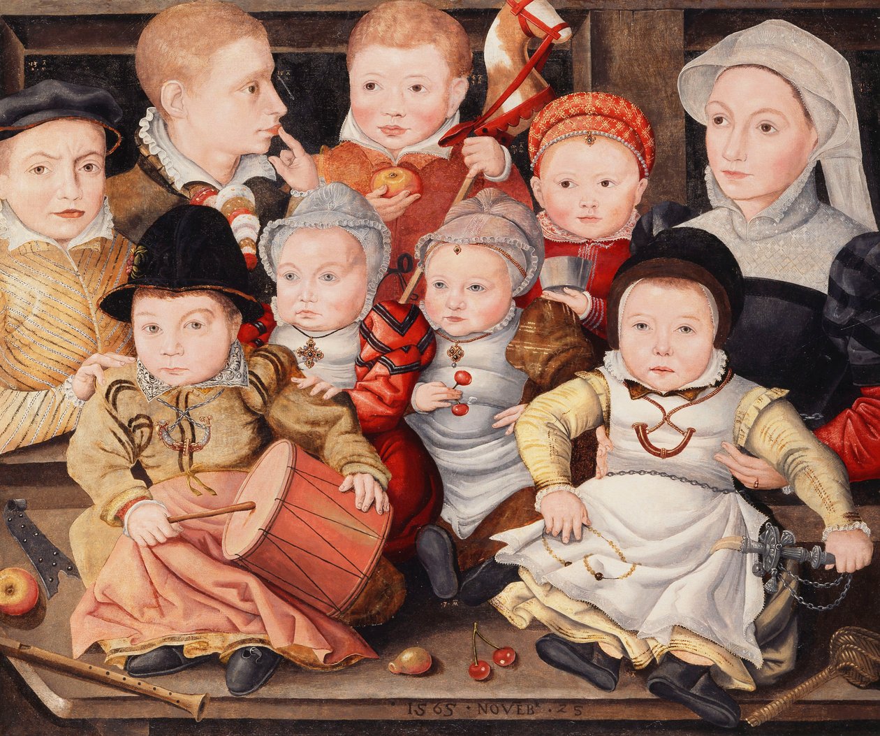 Grupowy portret dzieci, 1565 autorstwa Ludger Tom the Younger Ring