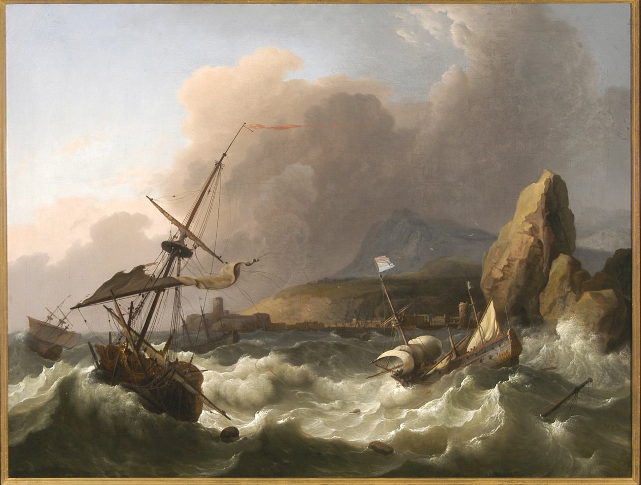 Burza na morzu, 1702 autorstwa Ludolf Backhuysen