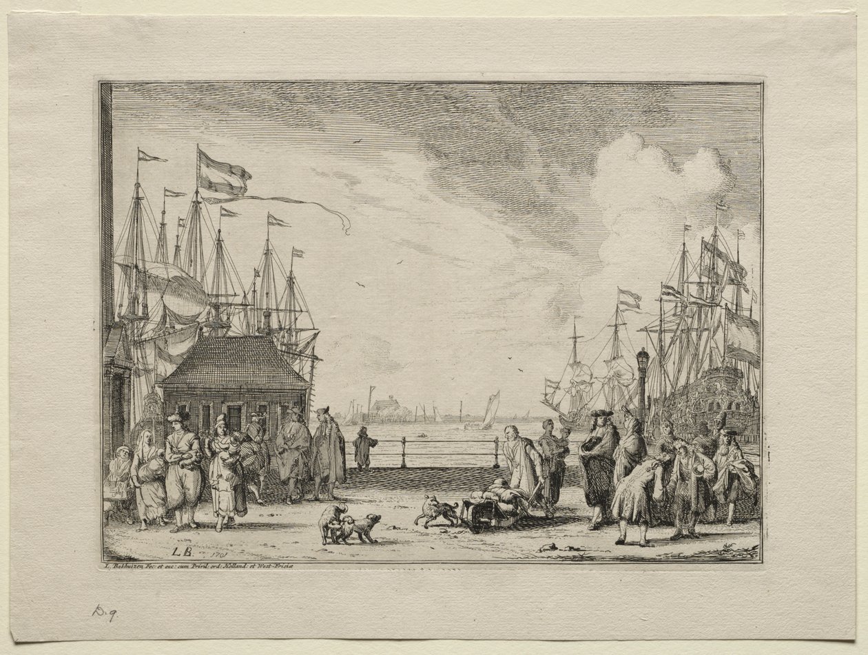 Port w Amsterdamie autorstwa Ludolf Backhuysen