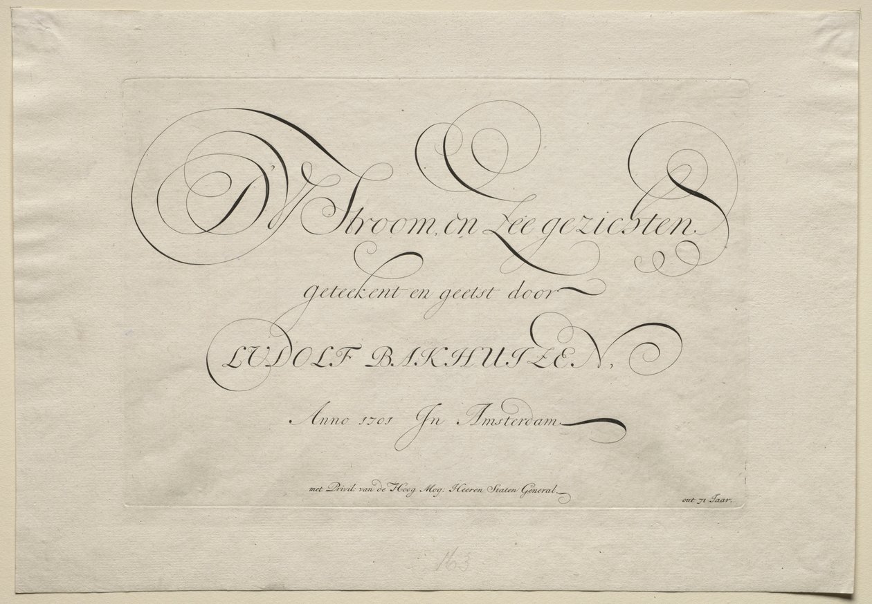 Rzeka IJ i pejzaże morskie, 1701. autorstwa Ludolf Backhuysen