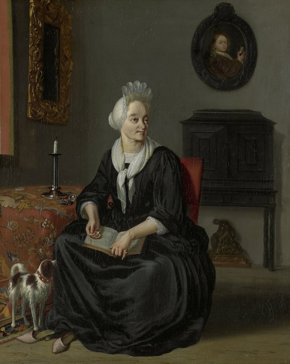 Anna de Hooghe (1645-1717). Czwarta żona malarza autorstwa Ludolf Bakhuysen