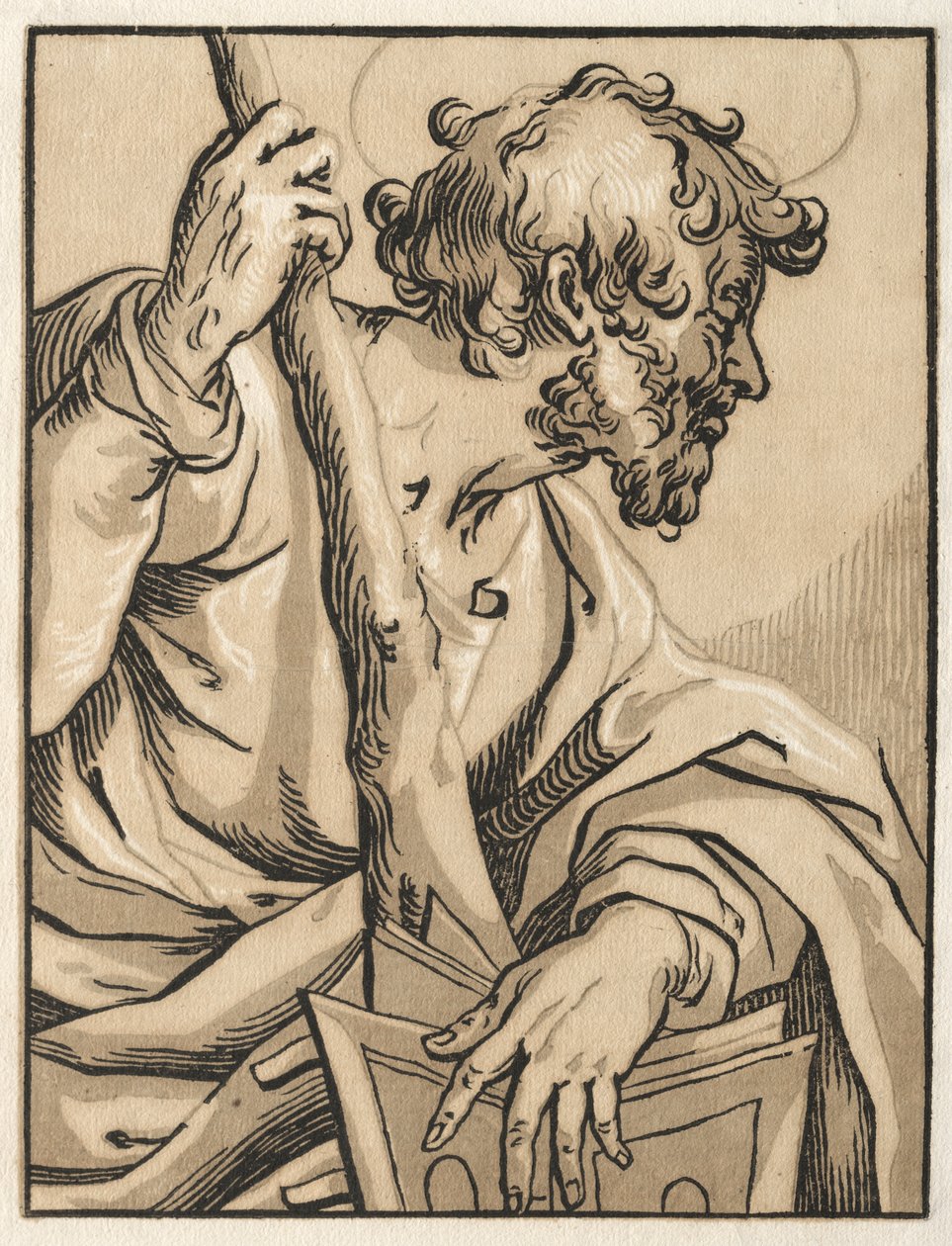 Chrystus i Apostołowie: Św. Judasz Tadeusz (z Klubem) autorstwa Ludolph Büsinck