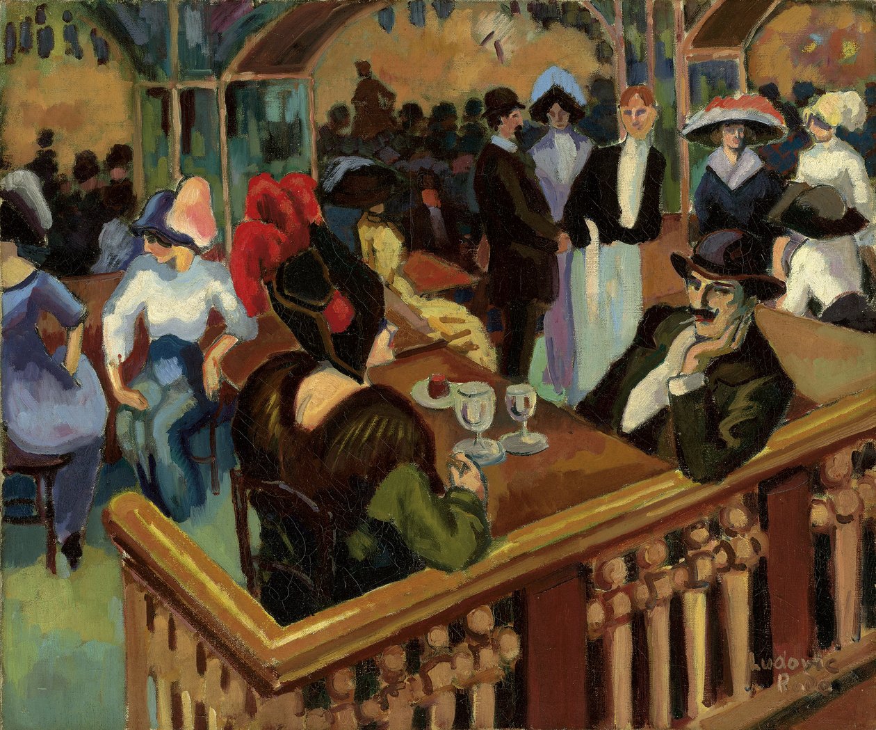 Café Parisien (Bal Tabarin)polonês autorstwa Ludovic Rodolphe Pissarro