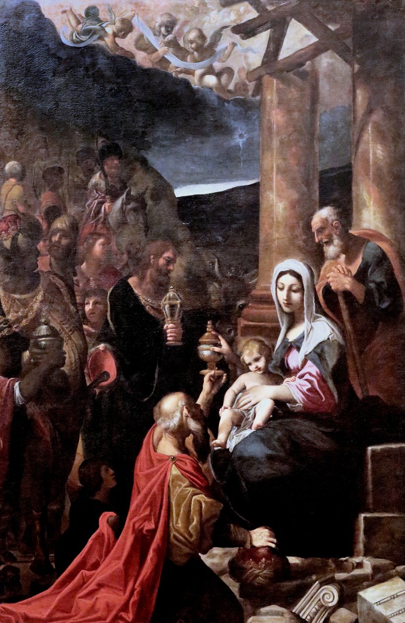 Adoracja Trzech Króli autorstwa Ludovico Carracci