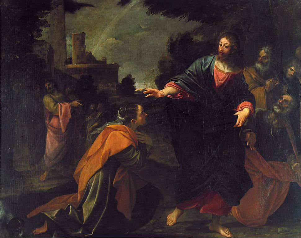 Chrystus i kobieta kananejska autorstwa Ludovico Carracci