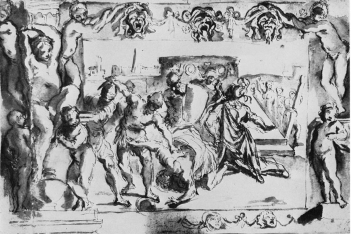Śmierć Tito Tazio autorstwa Ludovico Carracci