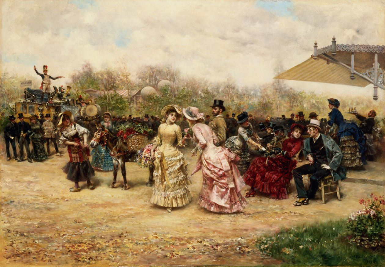 Sprzedawcy kwiatów, 1883 autorstwa Ludovico Marchetti