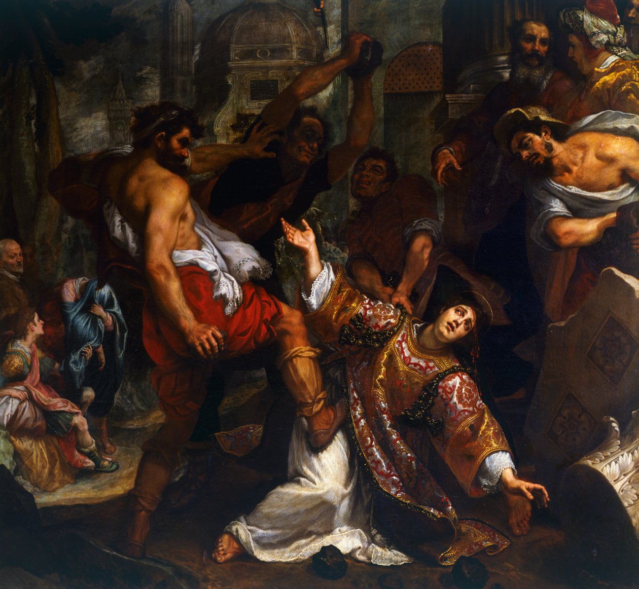 Męczeństwo św. Szczepana, Ludovico Cardi znany jako il Cigoli (1559-1613), malarstwo. autorstwa Ludovico Cardi