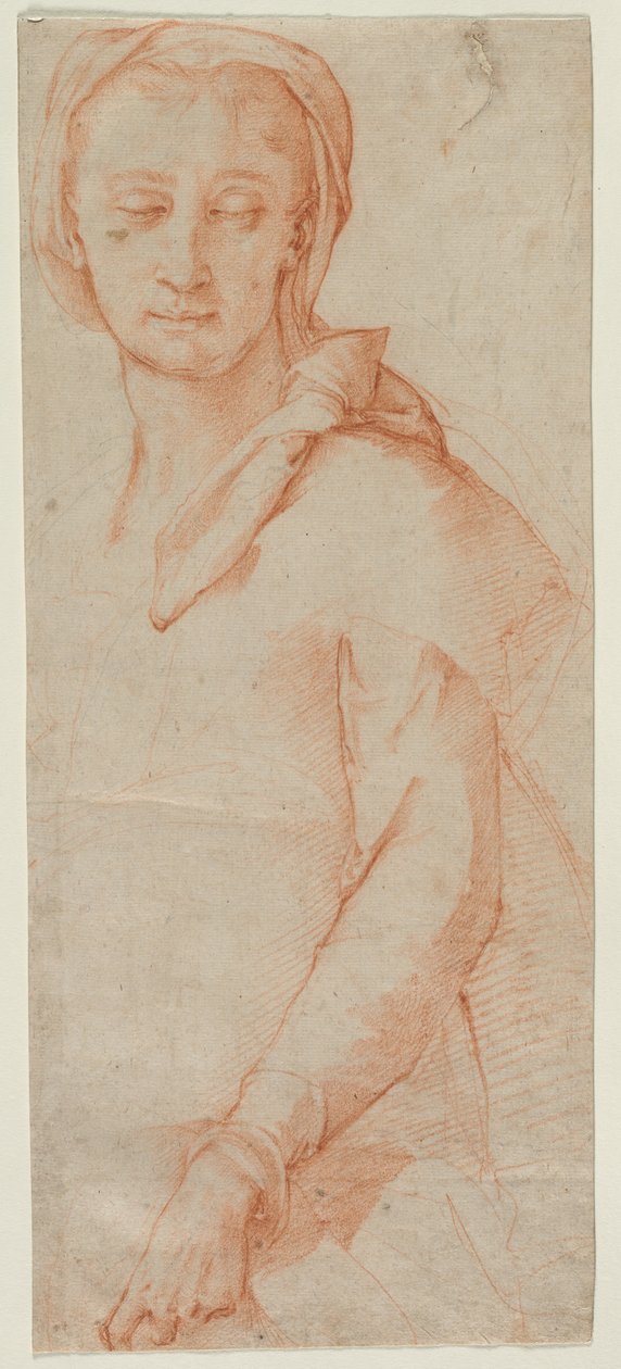 Połówkowe studium postaci kobiety, 1500s. autorstwa Ludovico Cardi Cigoli