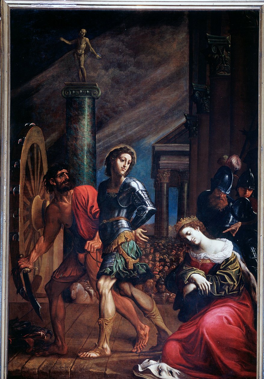 Męczeństwa św. Jerzego i św. Katarzyny Aleksandryjskiej (Malarstwo) autorstwa Ludovico Carracci