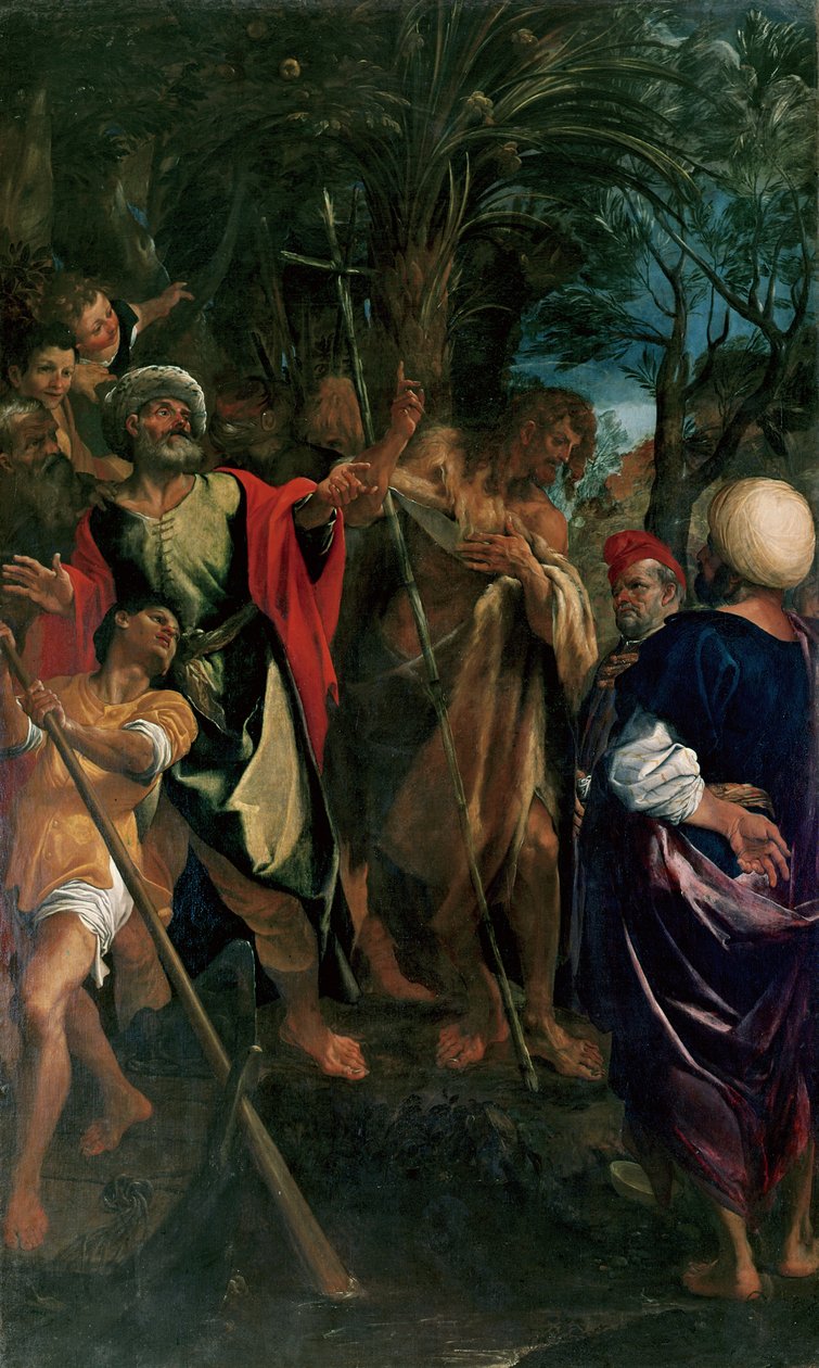 Kazanie Chrzciciela autorstwa Ludovico Carracci
