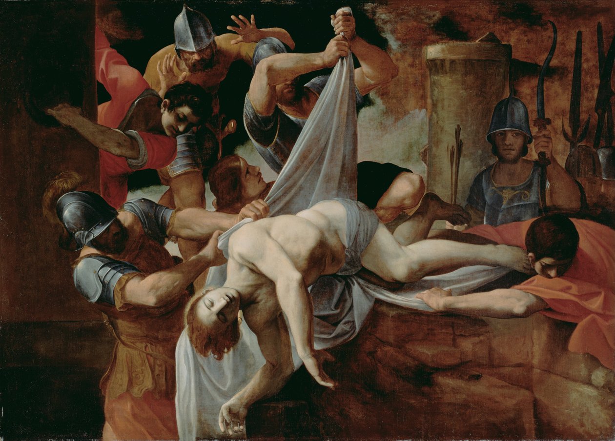 Święty Sebastian wrzucony do Cloaca Maxima autorstwa Ludovico Carracci
