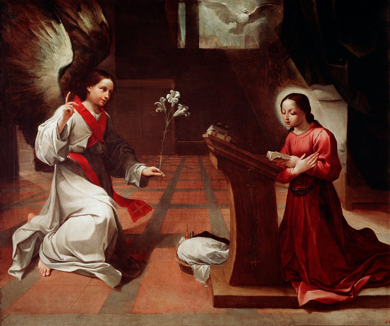 Obraz Zwiastowania Lodovico Carracciego (Ludovic Carrache autorstwa Ludovico Carracci