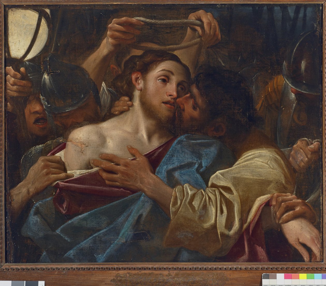 Pocałunek Judasza (olej na płótnie) autorstwa Ludovico Carracci