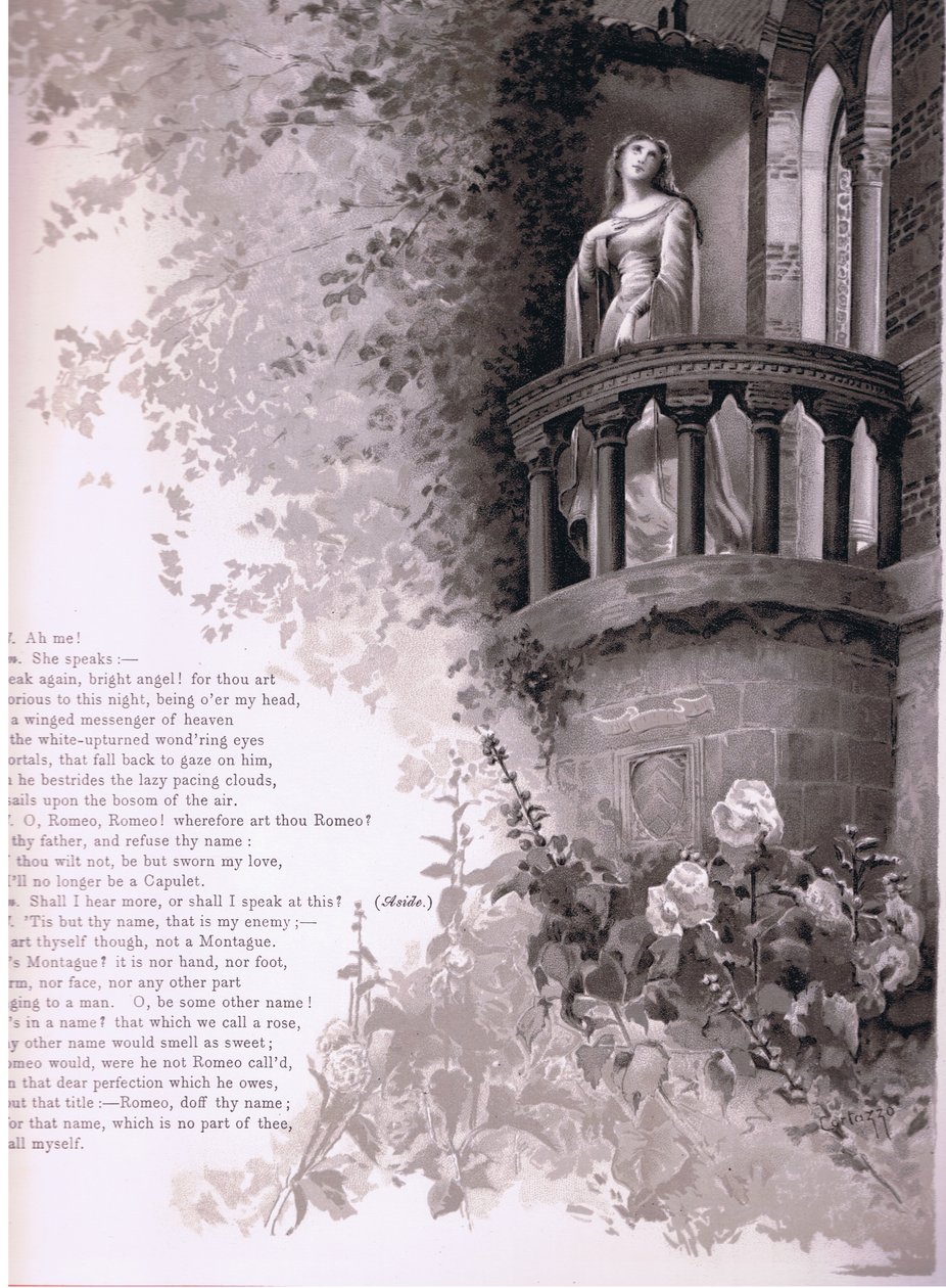 Julio, ach ja!. Mówi Romeo. , ilustracja z Romea i Julii, autorstwa Ludovico Marchetti