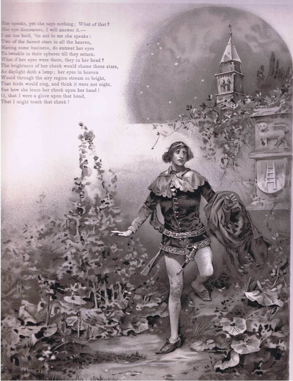 Mówi, ale nic nie mówi., ilustracja z Romea i Julii, autorstwa Ludovico Marchetti