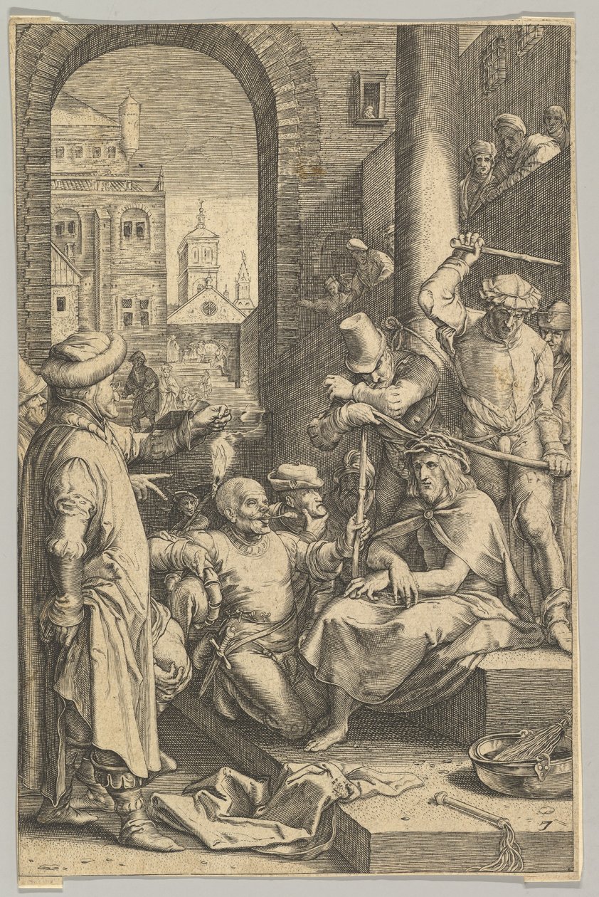 Ukoronowanie cierniem z Męki Pańskiej, ca. 1623. autorstwa Ludovicus Siceram