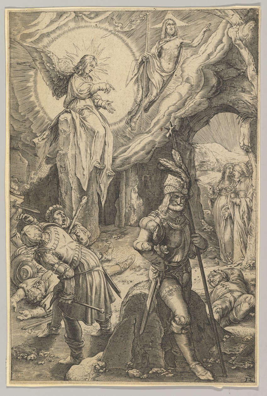 Zmartwychwstanie z Męki Chrystusa, ca. 1623. autorstwa Ludovicus Siceram