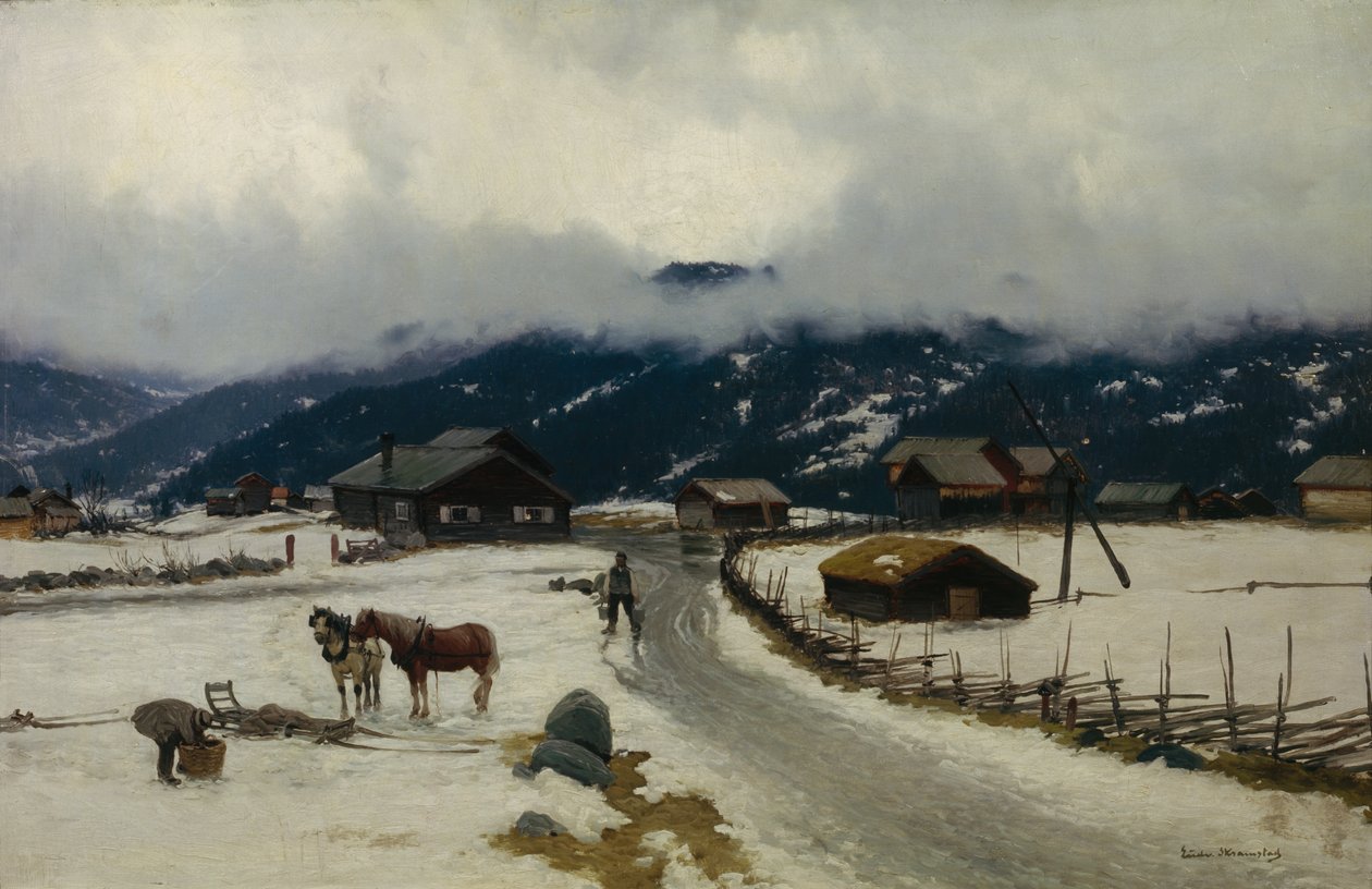 Zima autorstwa Ludvig Skramstad
