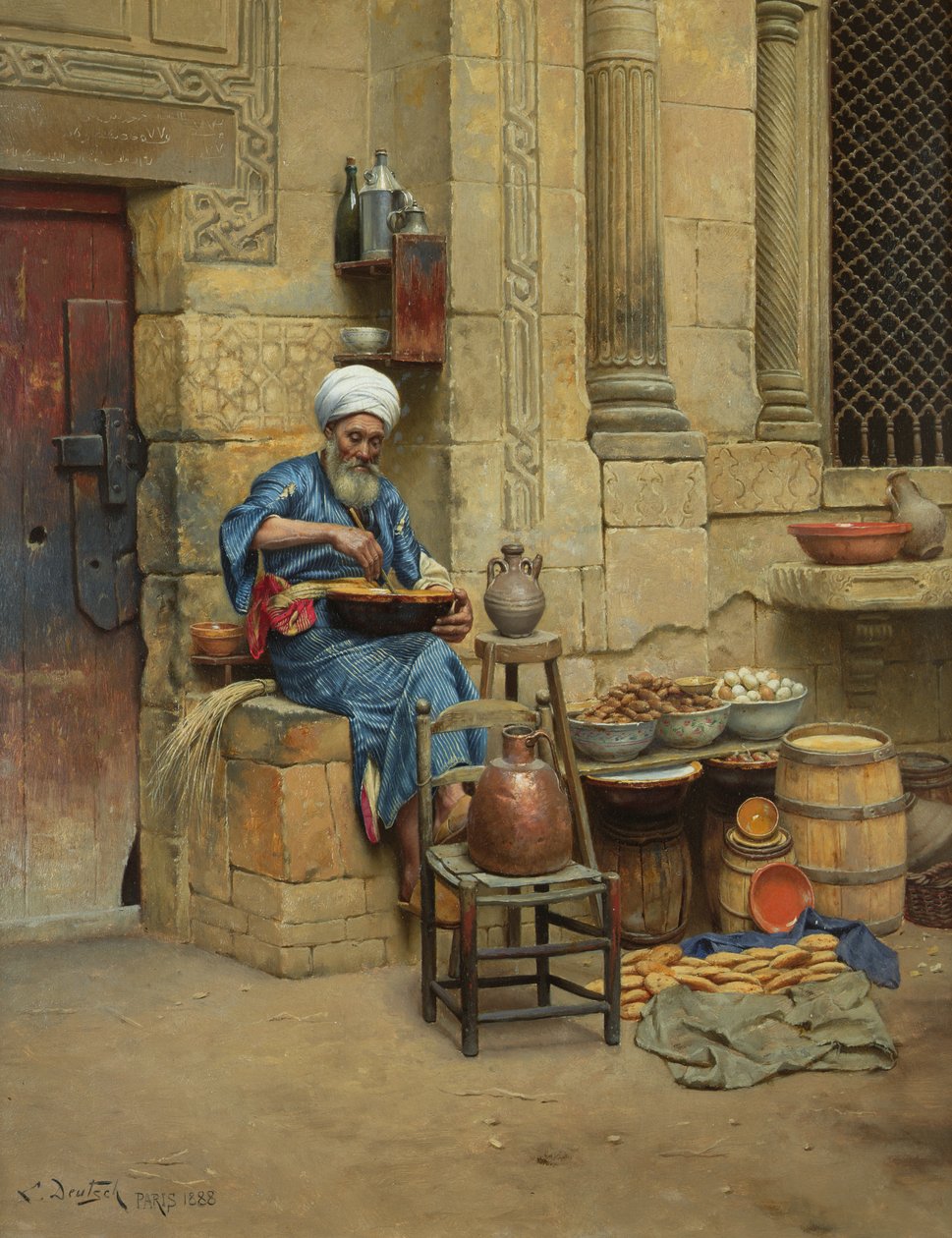 Kupiec uliczny, 1888 r. autorstwa Ludwig Deutsch