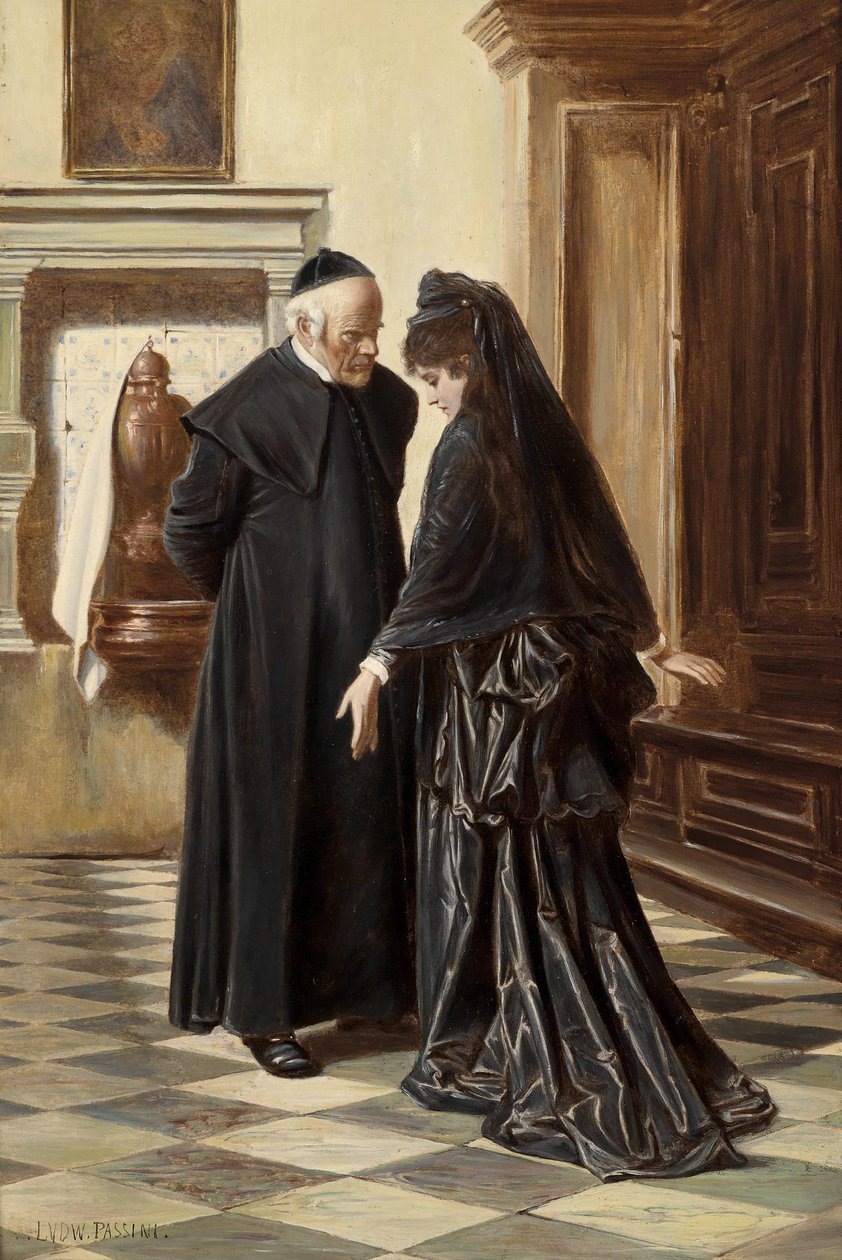 Poważna rozmowa autorstwa Ludwig Passini