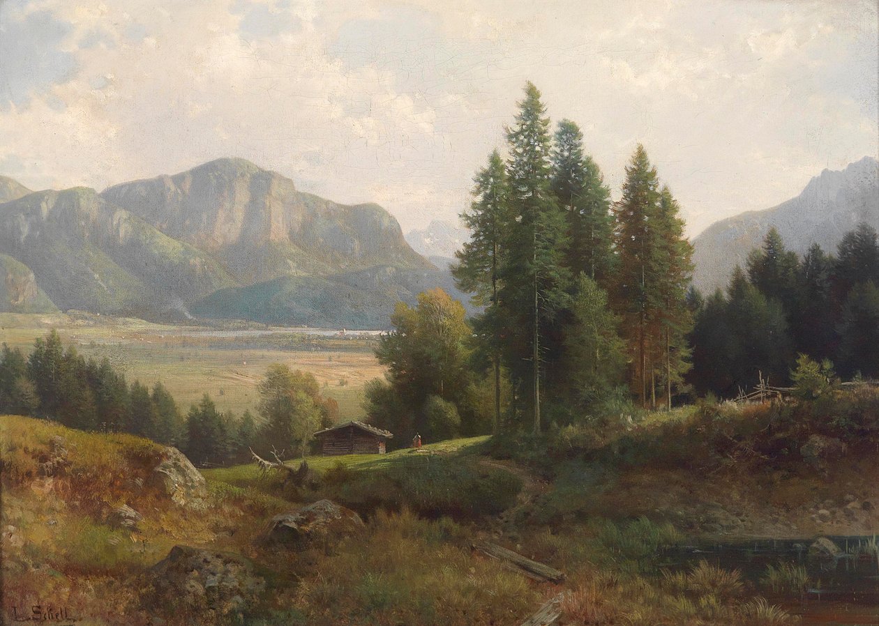 Partie am Kochelsee autorstwa Ludwig Sckell
