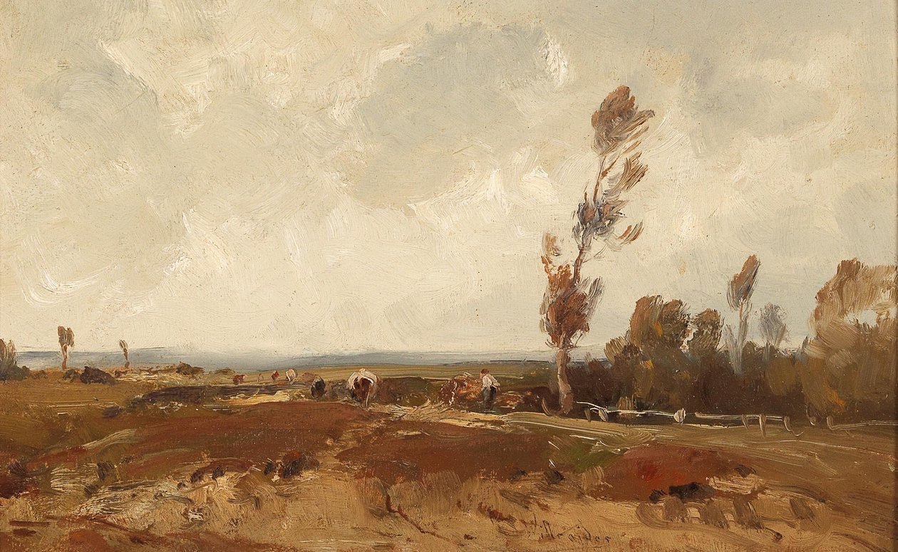 Praca w polu jesienią autorstwa Ludwig Willroider