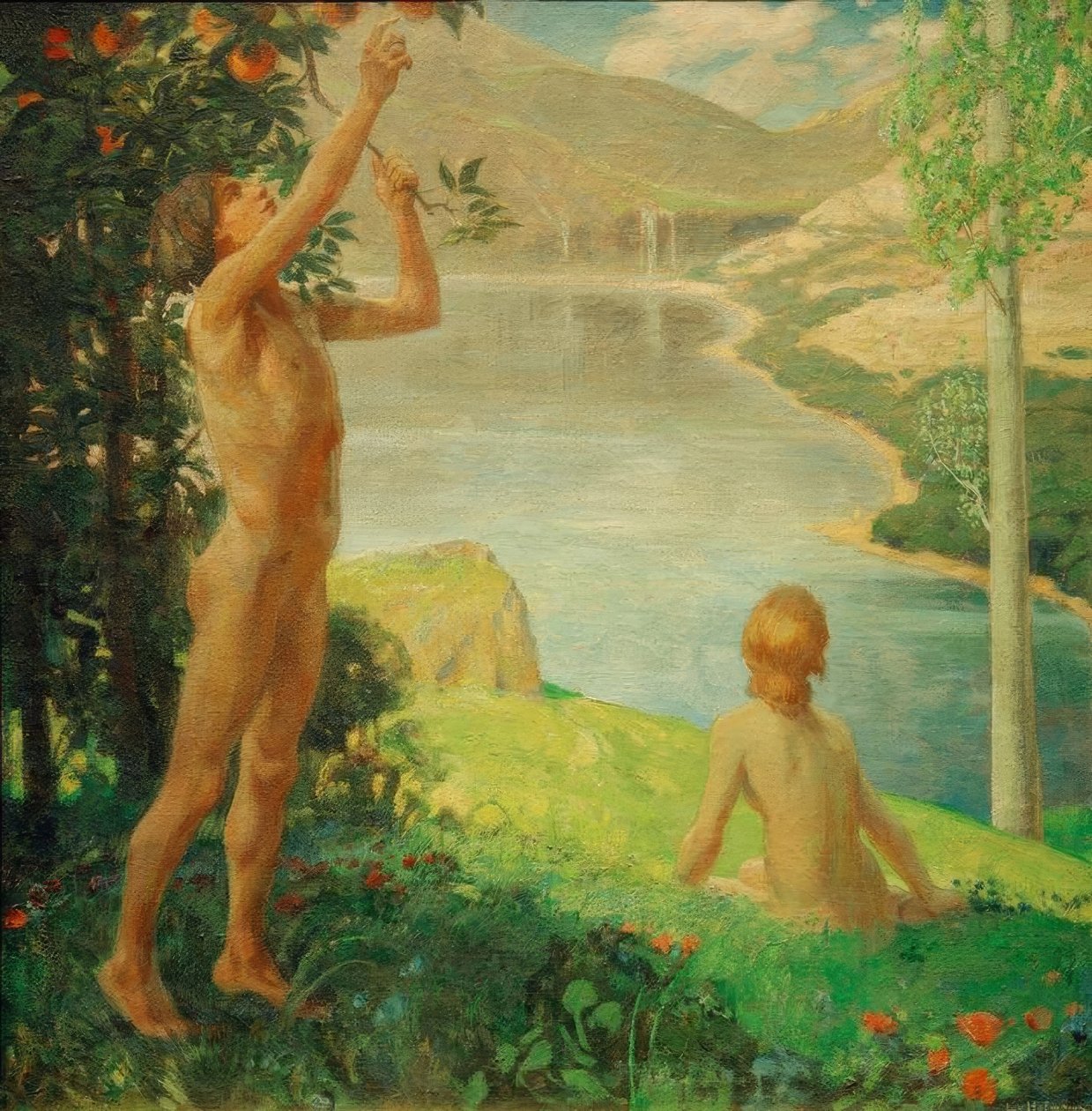 Idylla autorstwa Ludwig von Hofmann
