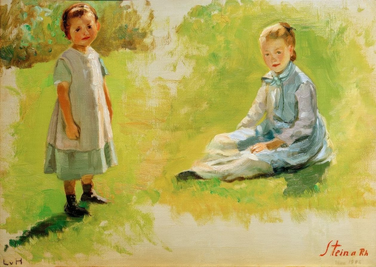 Studium podwójne dla dzieci autorstwa Ludwig von Hofmann