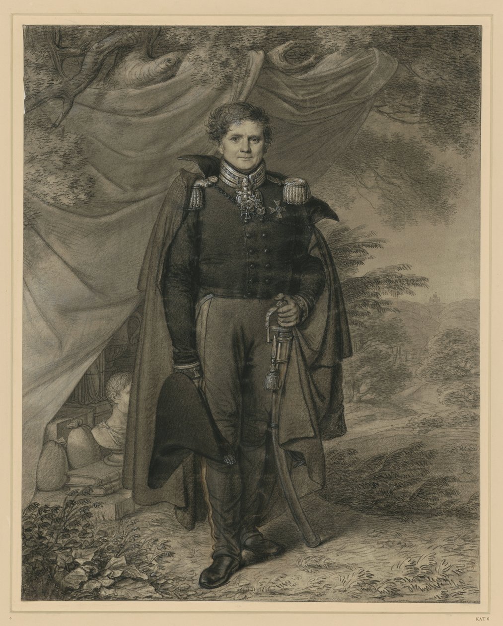 Generał Friedrich von Ribbentrop autorstwa Ludwig Buchhorn