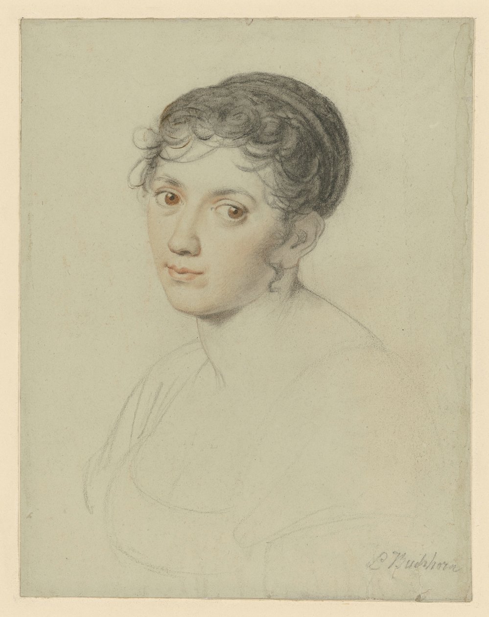 Głowa kobiety, popiersie autorstwa Ludwig Buchhorn