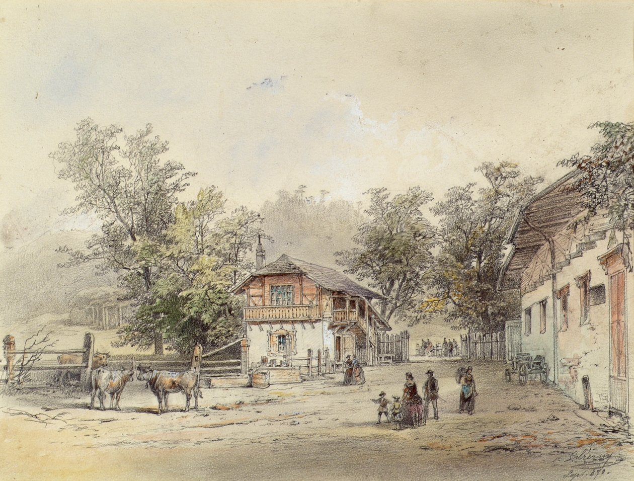 Mleczarnia w Vorderbrühl koło Wiednia autorstwa Ludwig Czerny