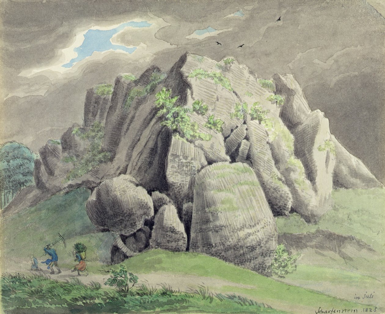 Scharfenstein koło Gudensberg autorstwa Ludwig Emil Grimm